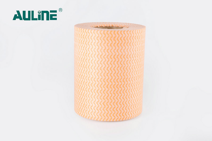 Undee Printed Woodpulp Series of Spunlace Nonwoven Orange